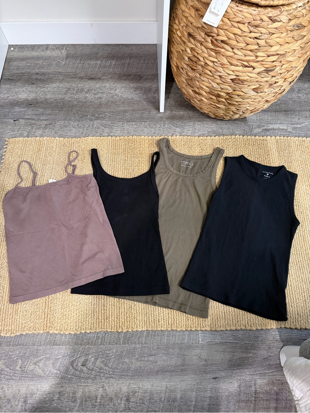 American Eagle Outfitters Tank & Camisole Set — Black, Olive, Mauve - Picture 1 of 5